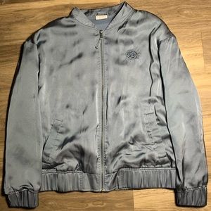 Empyre Satin blue bomber jacket